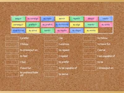 Stem Changing Verbs E-I