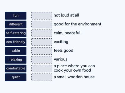 Holiday accommodation [vocabulary] RO2 unit 2
