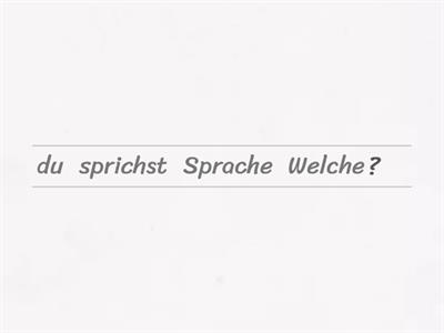 Das Verb "sprechen"