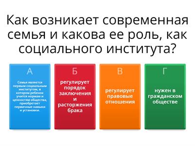 Основы права 10 класс  "Игровое шоу"