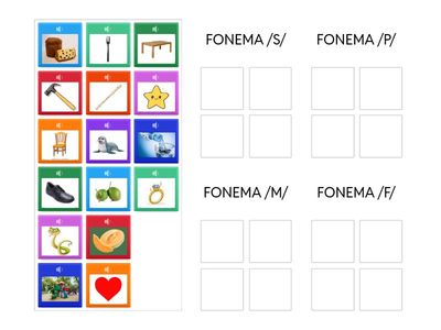 ADIVINA LA IMAGEN CON SU RESPECTIVO FONEMA: