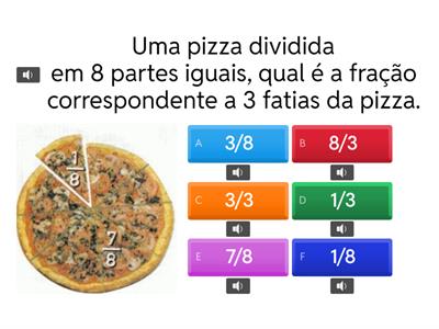 Atividades sobre frações.