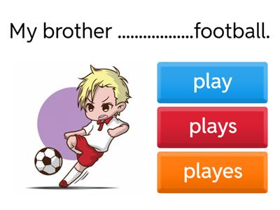 Present tense 3rd person singular