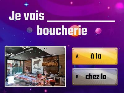 Les prépositions à et chez