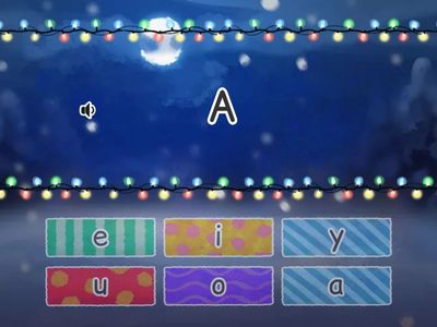 Association des lettres minuscules et majuscules (voyelles)