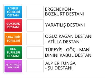 İSLAMİYET ÖNCESİ DOĞAL TÜRK DESTANLARI