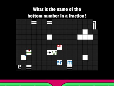 Parts of Fractions