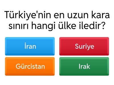 Türkiye'nin komşuları