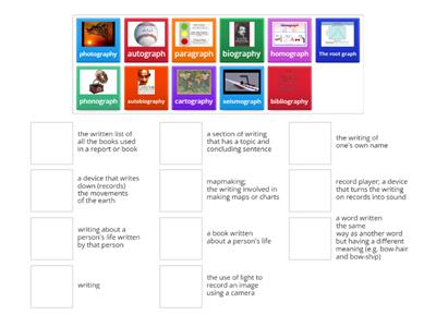 Greek & Latin Roots:  graph