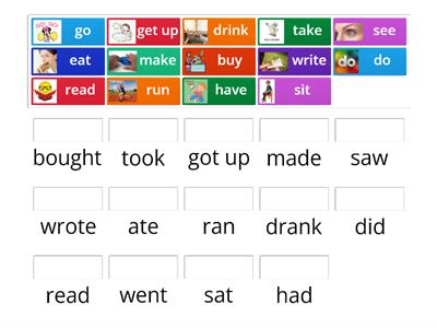 irregular verbs 4th grade longman