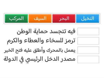 مكونات شعار دولة قطر 