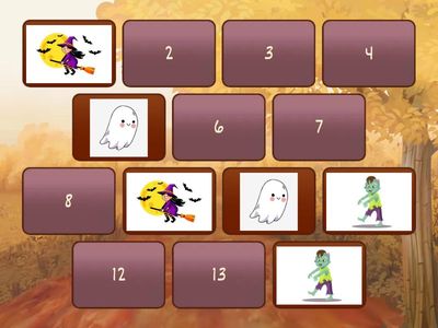 (5) Halloween match the pair