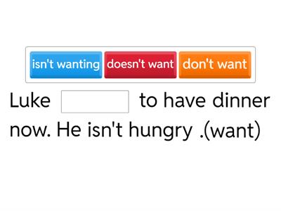 Present simple and continuous