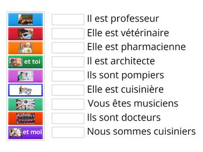 Décrire les métiers/professions avec le verbe être