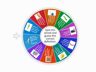 Spin the Wheel-Objects in the Classroom