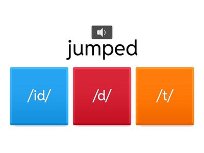  Sound  Suffix -ed  /d/, /t/, or /id/