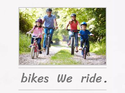 Free time - budowanie zdań (osoba + czasownik + reszta zdania)