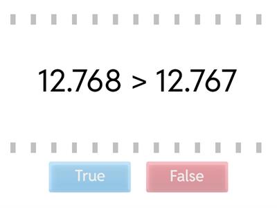 Comparing Decimals to the Thousandths Place