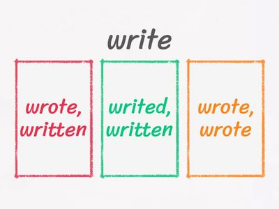 Past simple irregular verbs (1)