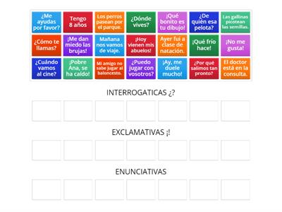 TIPOS DE ORACIONES