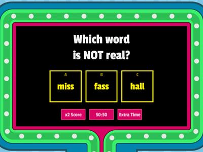 Find the nonsense word / Wilson 1.4