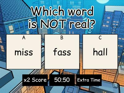 Find the nonsense word / Wilson 1.4