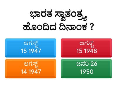 ಅಧ್ಯಾಯ : 1 ಭಾರತದ ರಾಜಕೀಯ ವ್ಯವಸ್ಥೆಯ ಉಗಮ & ಬೆಳವಣಿಗೆ - Part A 