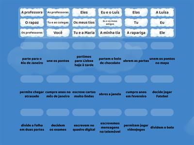 Verbos regulares em -ER e -IR