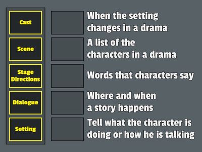 Elements of Drama Matching