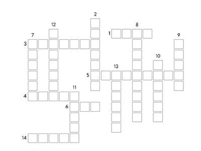 Excretory System Cross Word