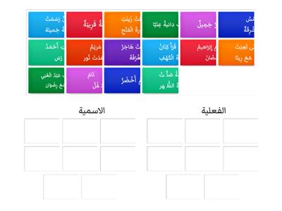 الجملة الفعلية والجملة الاسمية