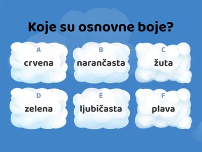 Osnovne i izvedene boje