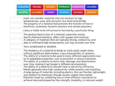 properties of materials