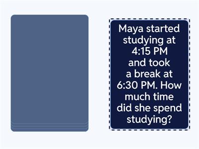 Me4a Math Time (clock) duration 