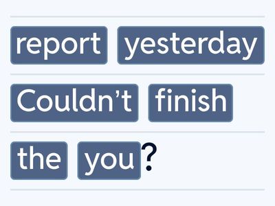 Jumbled Negative Questions – Job Duties 