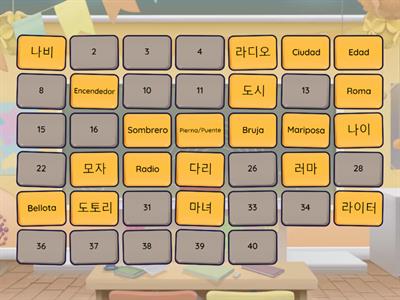 Vocabulario 한국어 II.