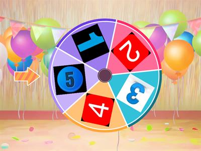 Random number wheel 1-5