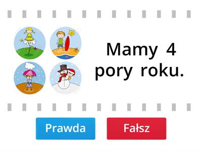 4 pory roku (klasa 1)