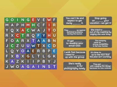 CAE - Three part verbs