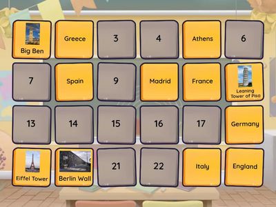 European Capitals and Famous Landmarks 