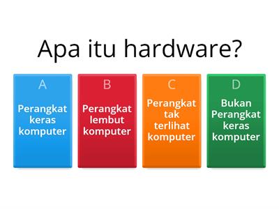 Quiz hardware software