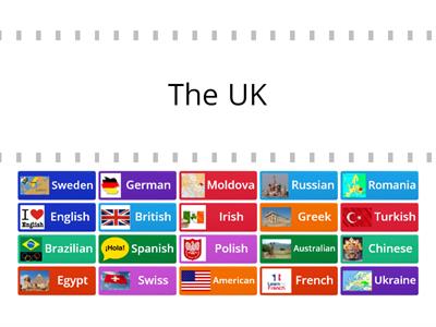 Countries and Nationalities Quiz