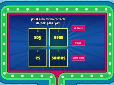 Verbs Quiz For Pronouns- Ms. Tamayo