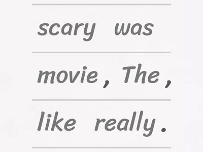 Игра "Привести в порядок" для уровня A1