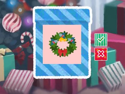 Christmas flash cards