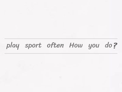 Adverbs of frequency questions