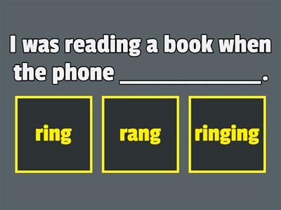 Simple Past vs Past Continuous (while/when)