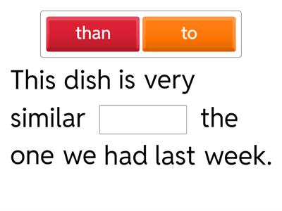 Degrees of comparison/patterns