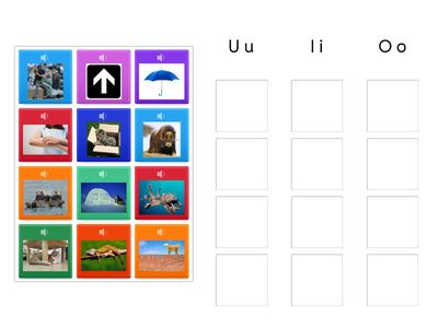 Beginning Vowel Sort - U, I, O