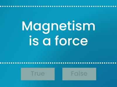 Magnetism True & False